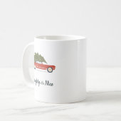 Fun Naughty oder Nice Holiday Kaffeetasse (Vorderseite Links)