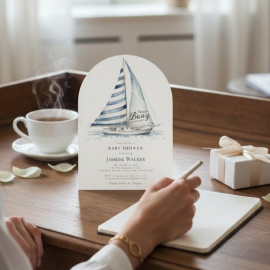 fun Nauti Bouy Nautical Baby Shower Invitation Einladung