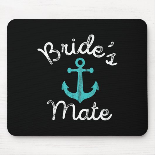 Fun Nautical Bachelorette Groom Bridesmaid Geschen Mousepad (Vorne)