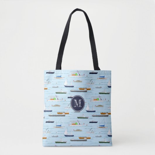 Fun nautical boating pattern A Day on River Tasche (Vorderseite)