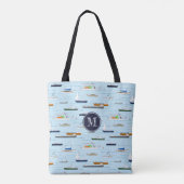 Fun nautical boating pattern A Day on River Tasche (Rückseite)