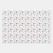 Fun Nautical Sailboat Leuchtturm Ozeanmuster Geschenkpapier Set (Vorderseite 3)