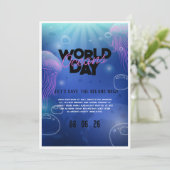 Fun Neon Glow Blue Green Pool Party Boys Geburtsta Einladung (Stehend Vorderseite)