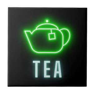Fun Neon Teapot Fliese