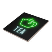 Fun Neon Teapot Fliese (Seite)