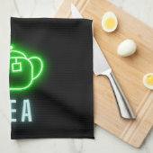 Fun Neon Teapot Geschirrtuch (Viertel Falte)