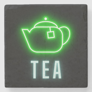Fun Neon Teapot Steinuntersetzer