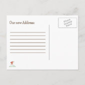 Fun Neue Adresse Erinnerung, neue Zuhause Postkart Ankündigungspostkarte (Rückseite)