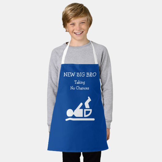 Fun NEUES GROSSES BRO, DAS KEINE CHANCEN VERÄNDERT Schürze (Getragen)