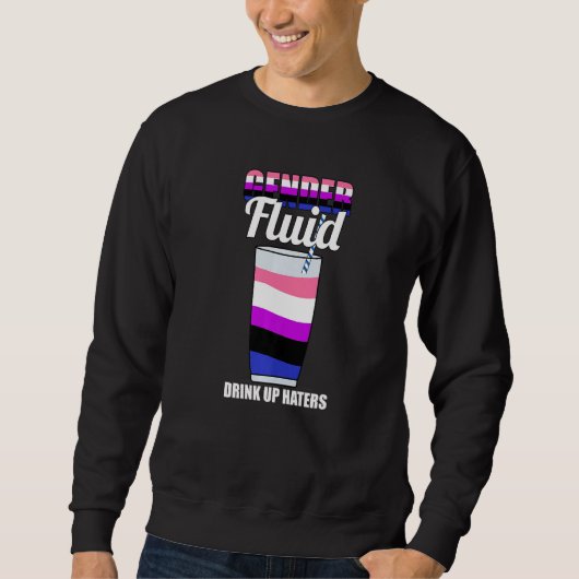 Fun Neutral Genderless Pride Non Binary - Gender F Sweatshirt (Vorderseite)