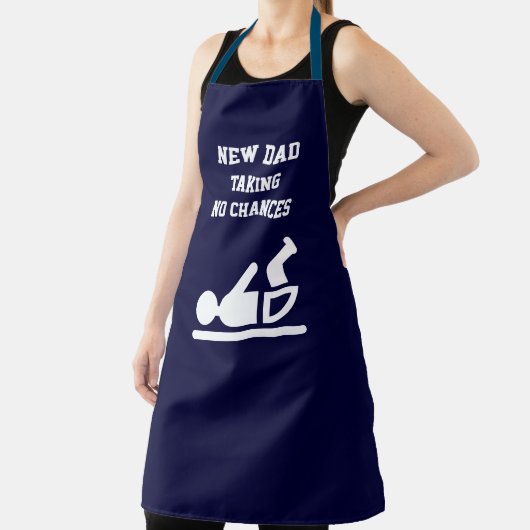 Fun NEW DAD Diaper Duty BLAU Schürze (InSitu)