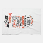 Fun Niedlich Add Name Spooky Halloween Küchentuch (Horizontal)