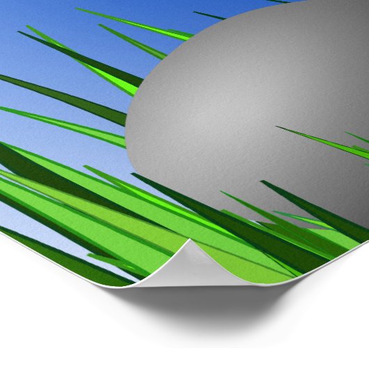 Fun Niedlich Book Worm Bookworm Poster Print (Ecke)