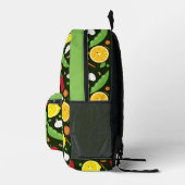 Fun Niedlich Food Kids Monogramm Bedruckter Rucksack (Rechts)