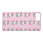 Fun Niedlich Gray Cat Liebe Cartoon Case-Mate iPhone Hülle (Rückseite (Horizontal))