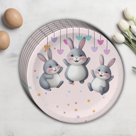 Fun Niedlich Hoppers Bunny Baby Dusche Pappteller