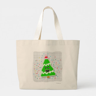 Fun Niedlich Kawaii Weihnachtsbaum Charakter T Jumbo Stoffbeutel