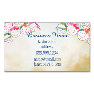 Fun Niedlich Kids Business Card Magnetische Visitenkarte