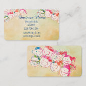 Fun Niedlich Kids Business Card Visitenkarte (Vorne/Hinten)