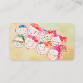 Fun Niedlich Kids Business Card Visitenkarte (Rückseite)