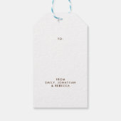 Fun Niedlich Mäuse Dekorieren Weihnachtsbaumname Geschenkanhänger (Rückseite)