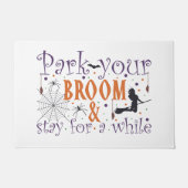 Fun Niedlich Park Your Boom Hexe Halloween Fußmatte (Vorderseite)
