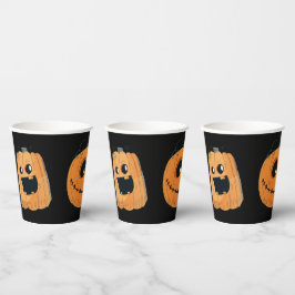 Fun Niedlich Pumpkin Carving Halloween-Party Pappbecher