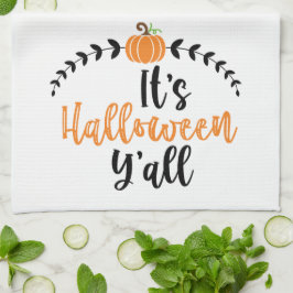 Fun Niedlich Pumpkin sein Halloween Yall Geschirrtuch