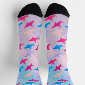 Fun Niedlich Shark Pattern Socken (Oben)