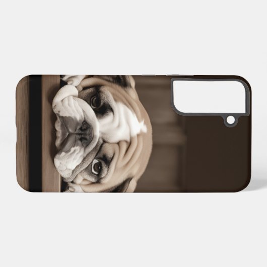 Fun Niedlich traurig Depressive Hunde Tier Tier Samsung Galaxy Hülle (Rückseite (Horizontal))