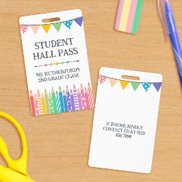 Fun Niedliche Farbstifte Studentenpass Ausweis