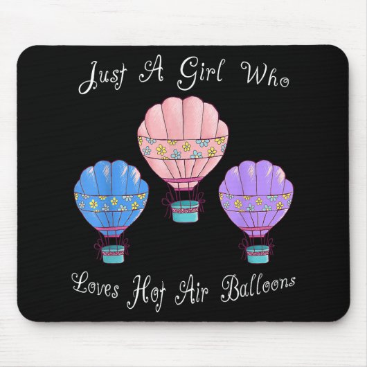 Fun Niedliche Heißluftballon Mousepad (Vorne)