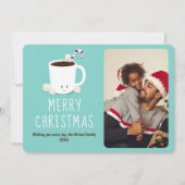 Fun Niedliche Hot Chocolate Foto Weihnachten (Vorderseite)