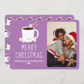 Fun Niedliche Hot Chocolate Foto Weihnachten (Vorne/Hinten)