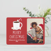Fun Niedliche Hot Chocolate Foto Weihnachten (Stehend Vorderseite)