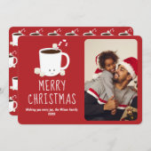 Fun Niedliche Hot Chocolate Foto Weihnachten (Vorne/Hinten)