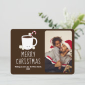 Fun Niedliche Hot Chocolate Foto Weihnachten (Stehend Vorderseite)