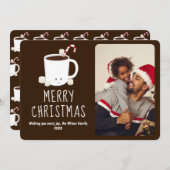 Fun Niedliche Hot Chocolate Foto Weihnachten (Vorne/Hinten)