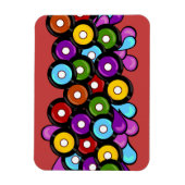 Fun Niedliche Muster Platten Design Magnet (Vertikal)