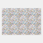 Fun niedliche Sphären miteinander verbunden Moleku Geschenkpapier Set (Vorderseite)