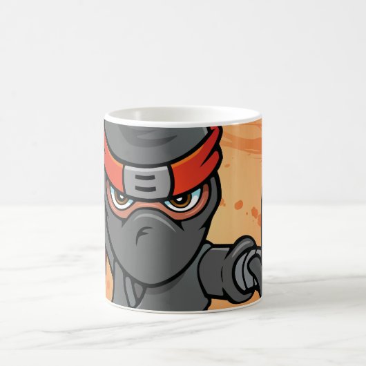 Fun Ninja Design Kaffeetasse (Mittel)