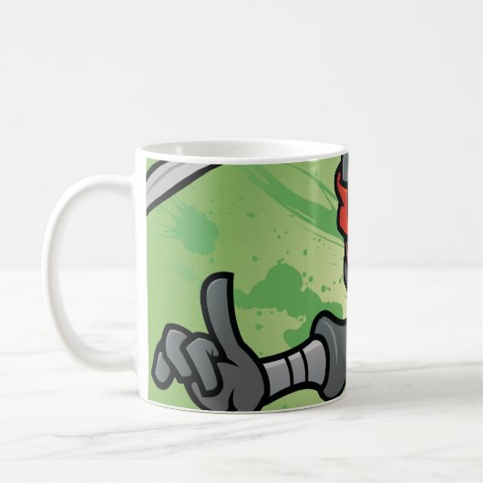 Fun Ninja Design Kaffeetasse (Links)