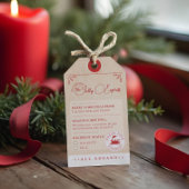 Fun North Pole Express Zug Ticket Weihnachten Geschenkanhänger