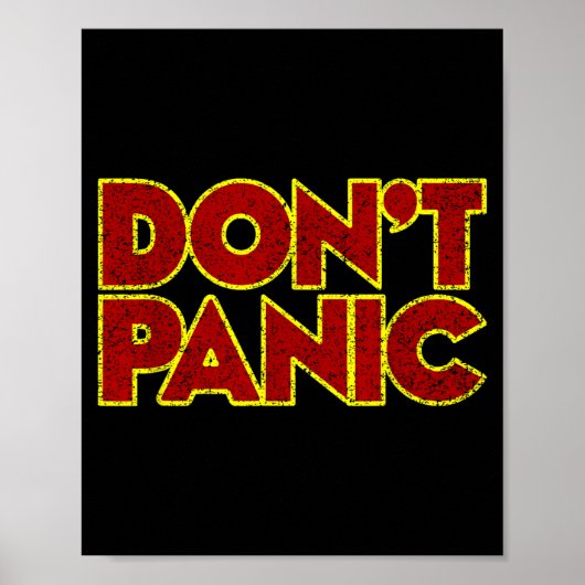 Fun Nostalgic Tees Don't Panic - Women's Clic Fit  Poster (Vorne)