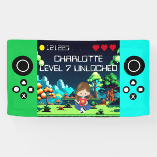 Fun Novelty Computer Game Geburtstagsparty Banner