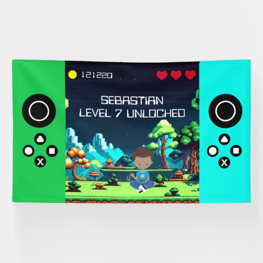 Fun Novelty Computer Game Geburtstagsparty Banner (Horizontal)