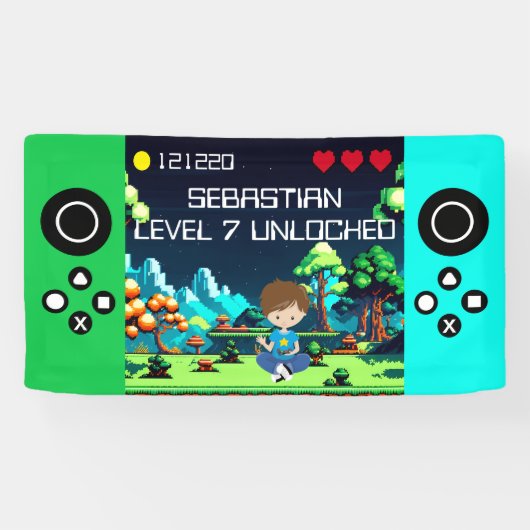 Fun Novelty Computer Game Geburtstagsparty Banner (Horizontal)