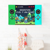 Fun Novelty Computer Game Geburtstagsparty Banner (Insitu)