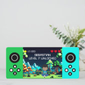 Fun Novelty Computer Game Geburtstagsparty Einladung (Stehend Vorderseite)