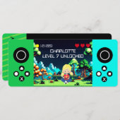 Fun Novelty Computer Game Geburtstagsparty Einladung (Vorne/Hinten)